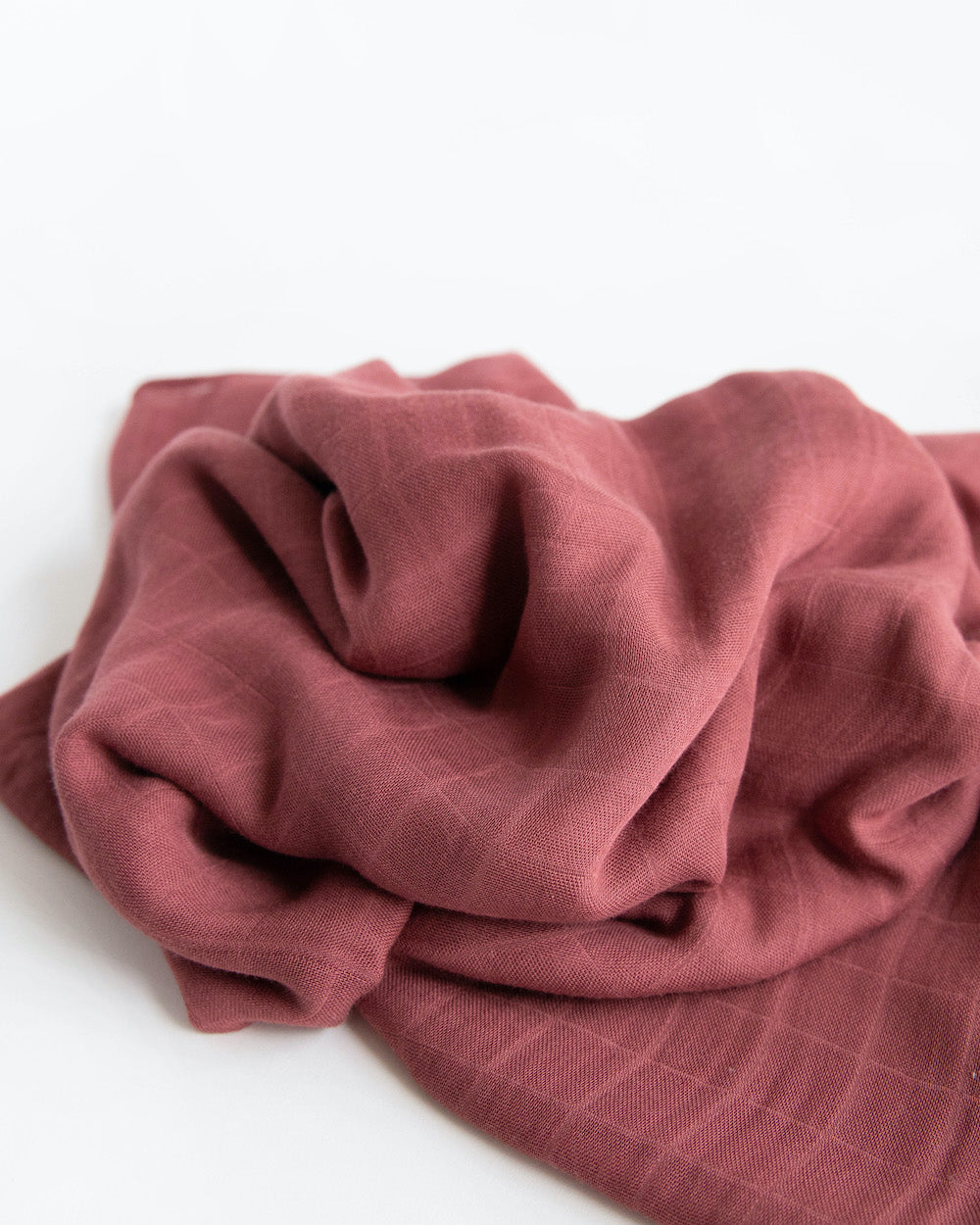 Little Unicorn Deluxe Muslin Swaddle Blanket | Dusty Maroon