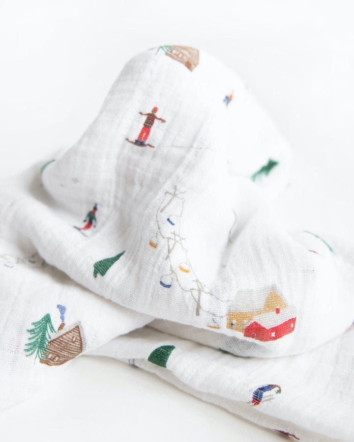 Little Unicorn Cotton Muslin Swaddle Blanket 2 Pack | Powder Party