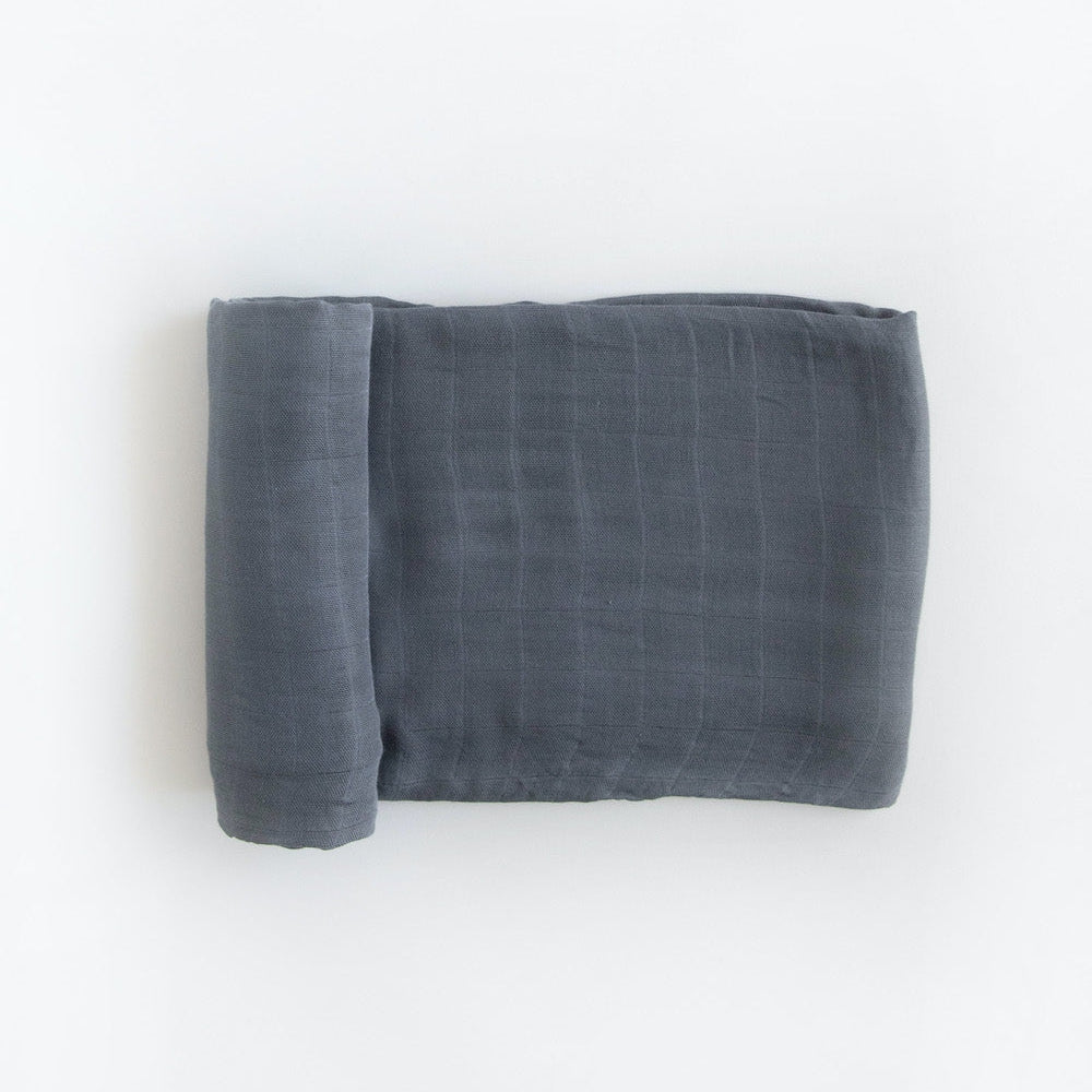 Little Unicorn Deluxe Muslin Swaddle Blanket | Charcoal