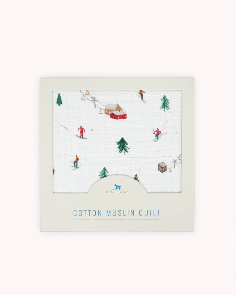 Little Unicorn Original Cotton Muslin Quilt | Powder Party