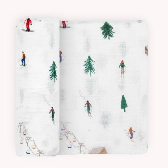 Little Unicorn Cotton Muslin Swaddle Blanket | Powder Party