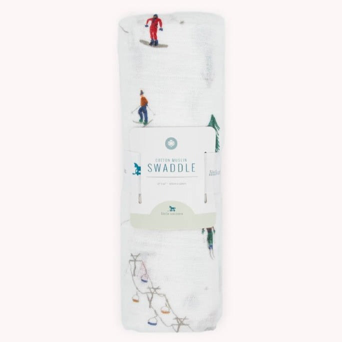 Little Unicorn Cotton Muslin Swaddle Blanket | Powder Party