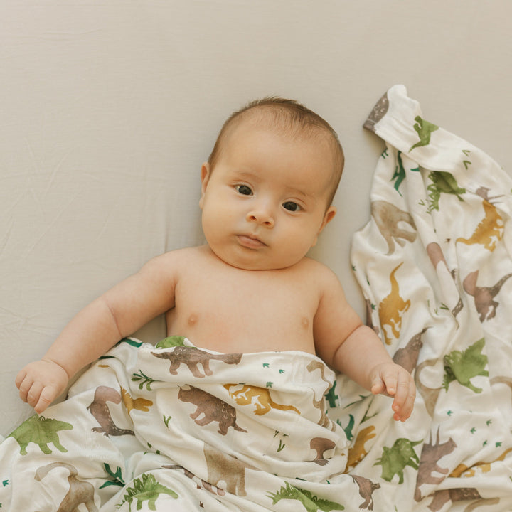 Little Unicorn Stretch Knit Swaddle Blanket | Dino Pals