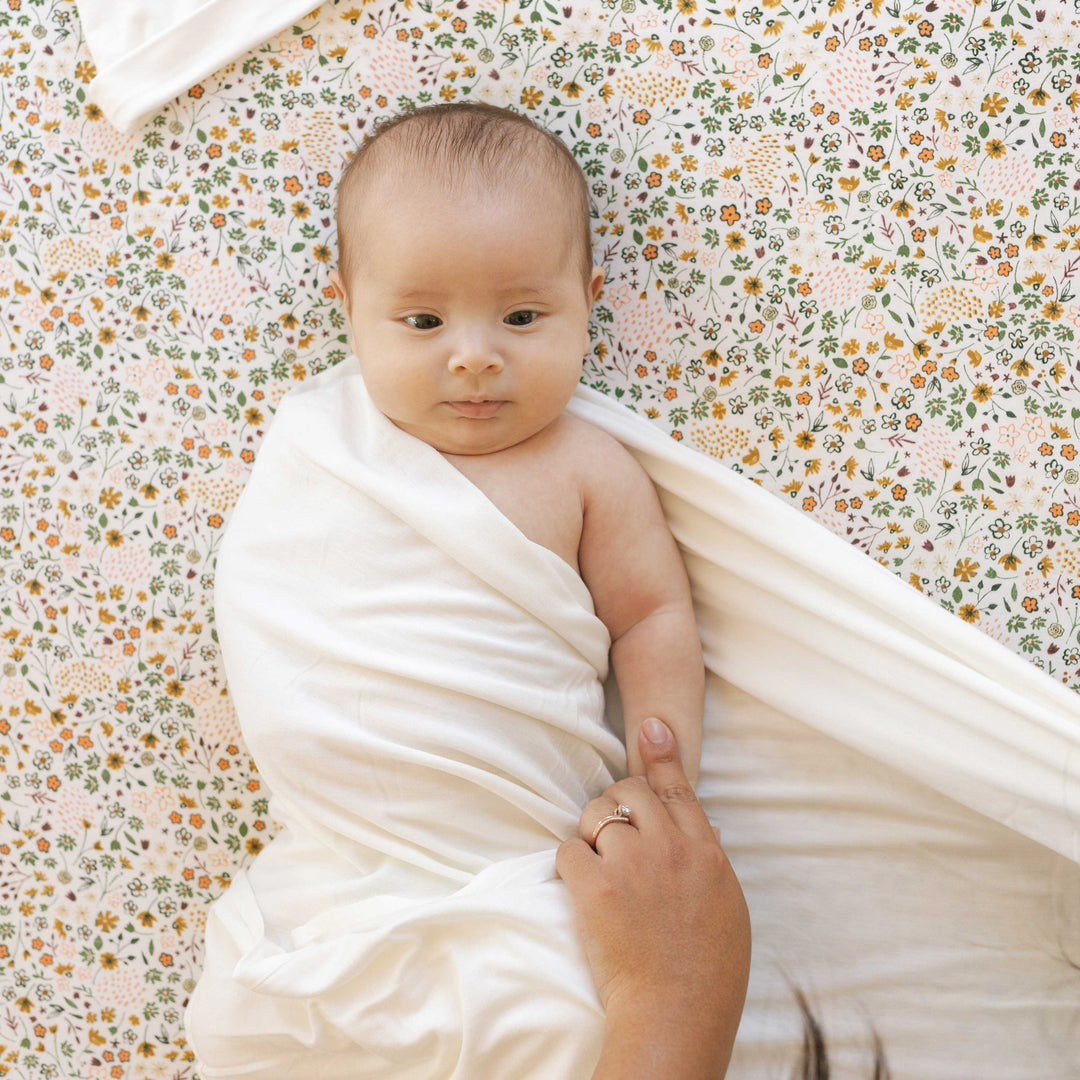 Little Unicorn Stretch Knit Crib Sheet | Pressed Petals