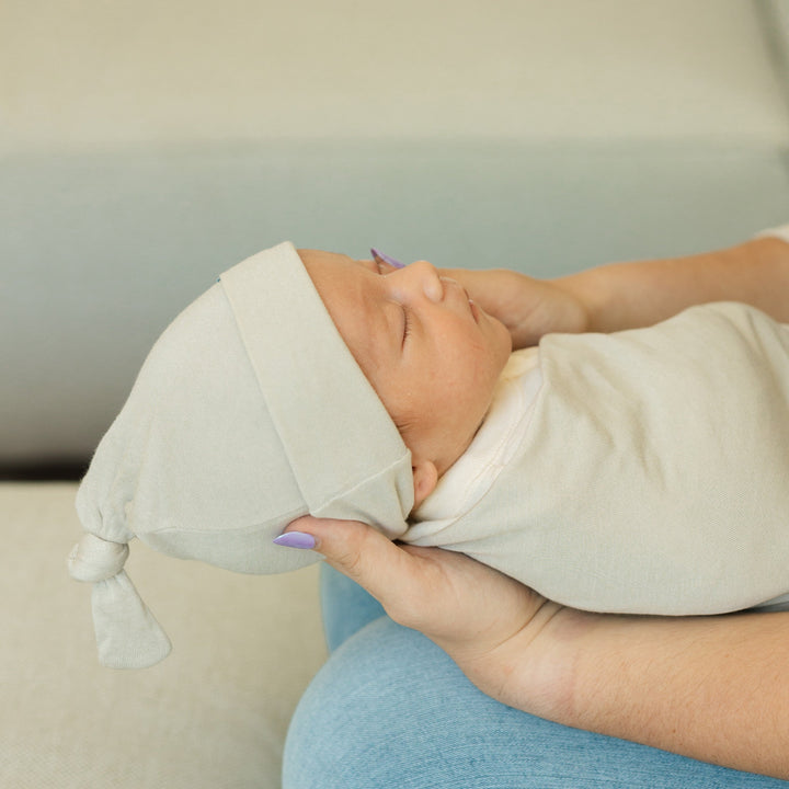 Little Unicorn Stretch Knit Swaddle and Hat Set | Pebble
