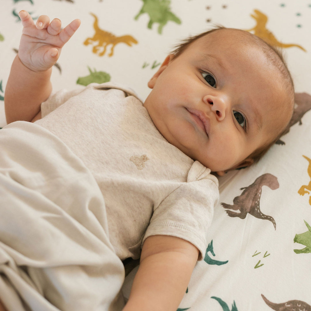 Little Unicorn Stretch Knit Crib Sheet | Dino Pals