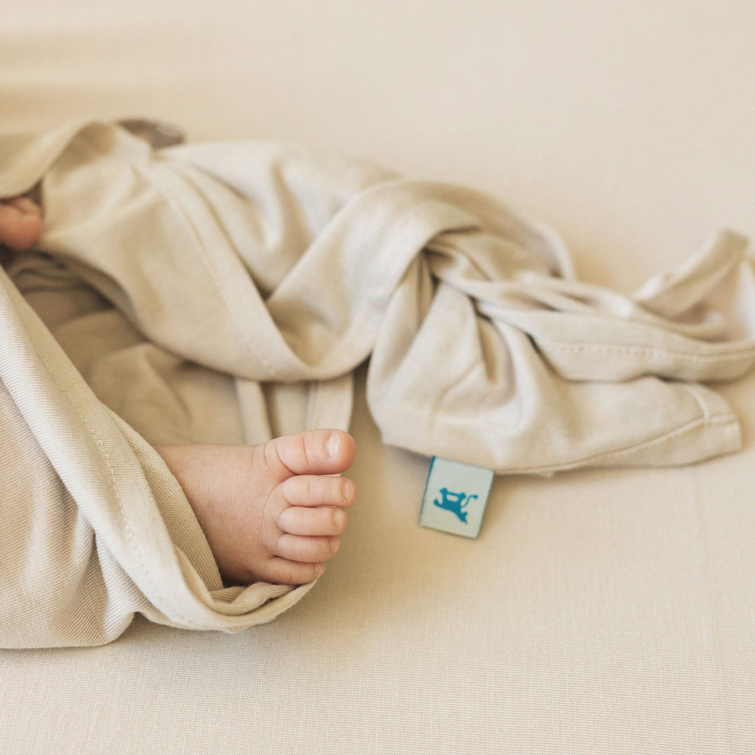 Little Unicorn Stretch Knit Swaddle Blanket 2-Pack | Grey Cross