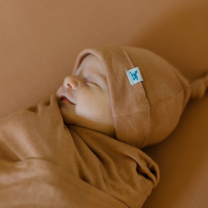 Little Unicorn Stretch Knit Crib Sheet | Terracotta