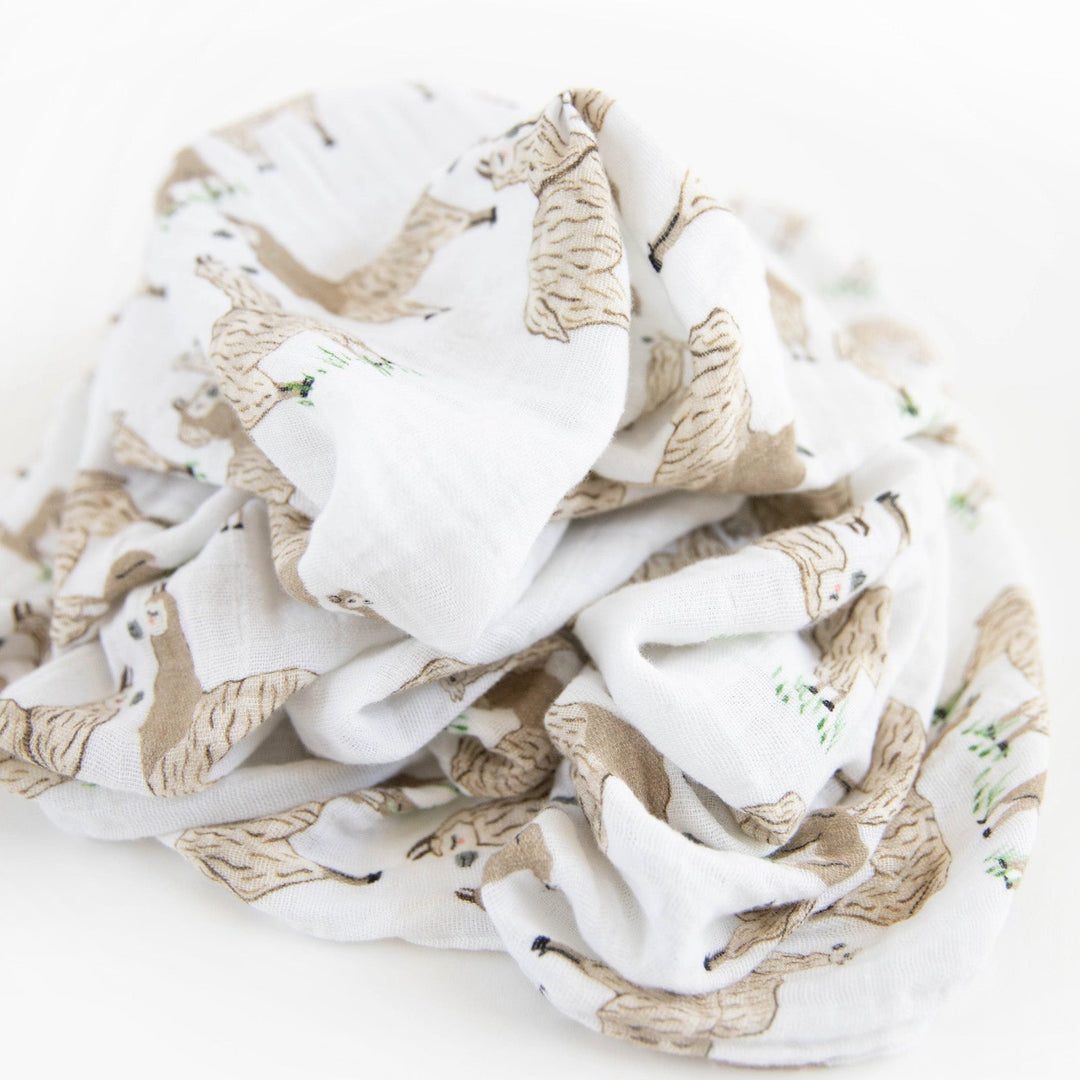 Little Unicorn Cotton Muslin Swaddle Blanket 3 Pack | Llama Llama