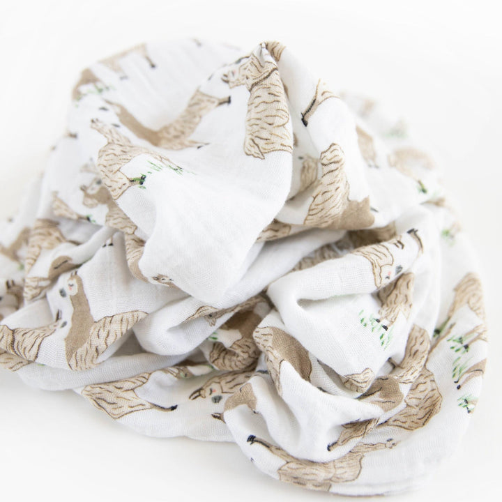 Little Unicorn Cotton Muslin Swaddle Blanket 3 Pack | Llama Llama