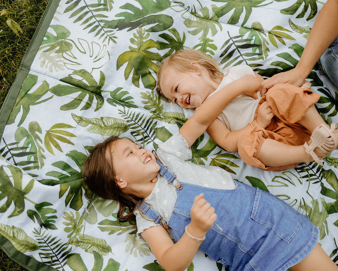 Little Unicorn Outdoor Blanket | Tropical Leaf