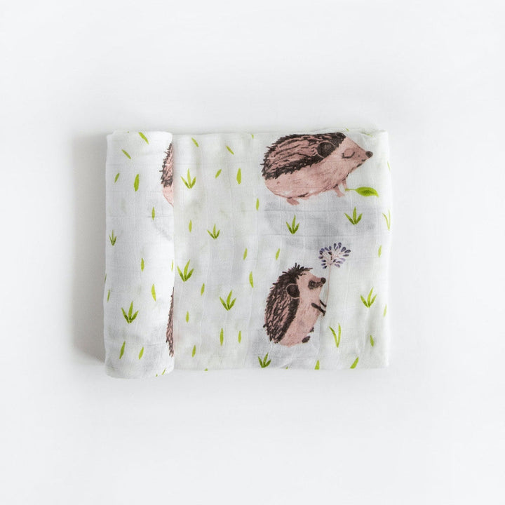 Little Unicorn Deluxe Muslin Swaddle Blanket | Hedgehog