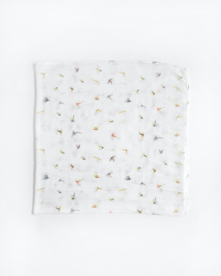 Little Unicorn Deluxe Muslin Swaddle Blanket | Gone Fishing