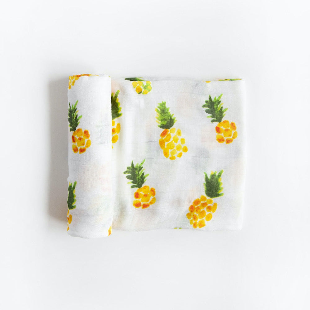 Little Unicorn Deluxe Muslin Swaddle Blanket | Pineapple