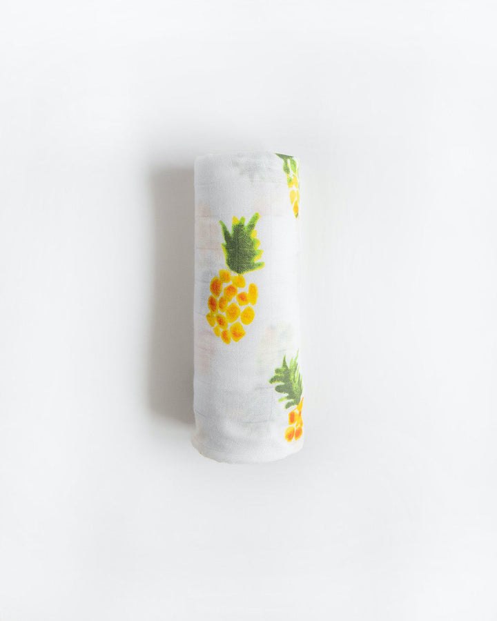 Little Unicorn Deluxe Muslin Swaddle Blanket | Pineapple