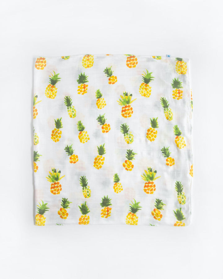 Little Unicorn Deluxe Muslin Swaddle Blanket | Pineapple