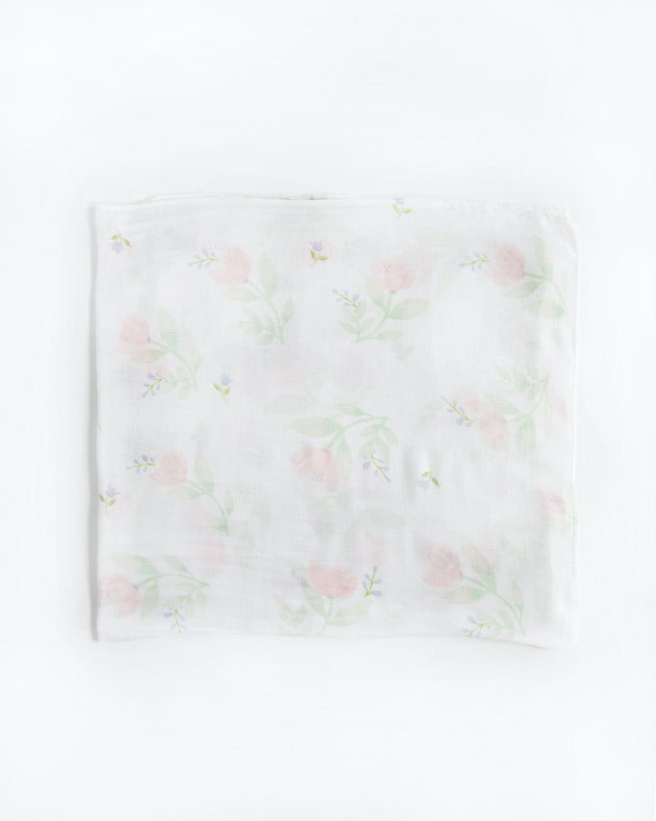 Little Unicorn Deluxe Muslin Swaddle Blanket 2 Pack | Blush Peony