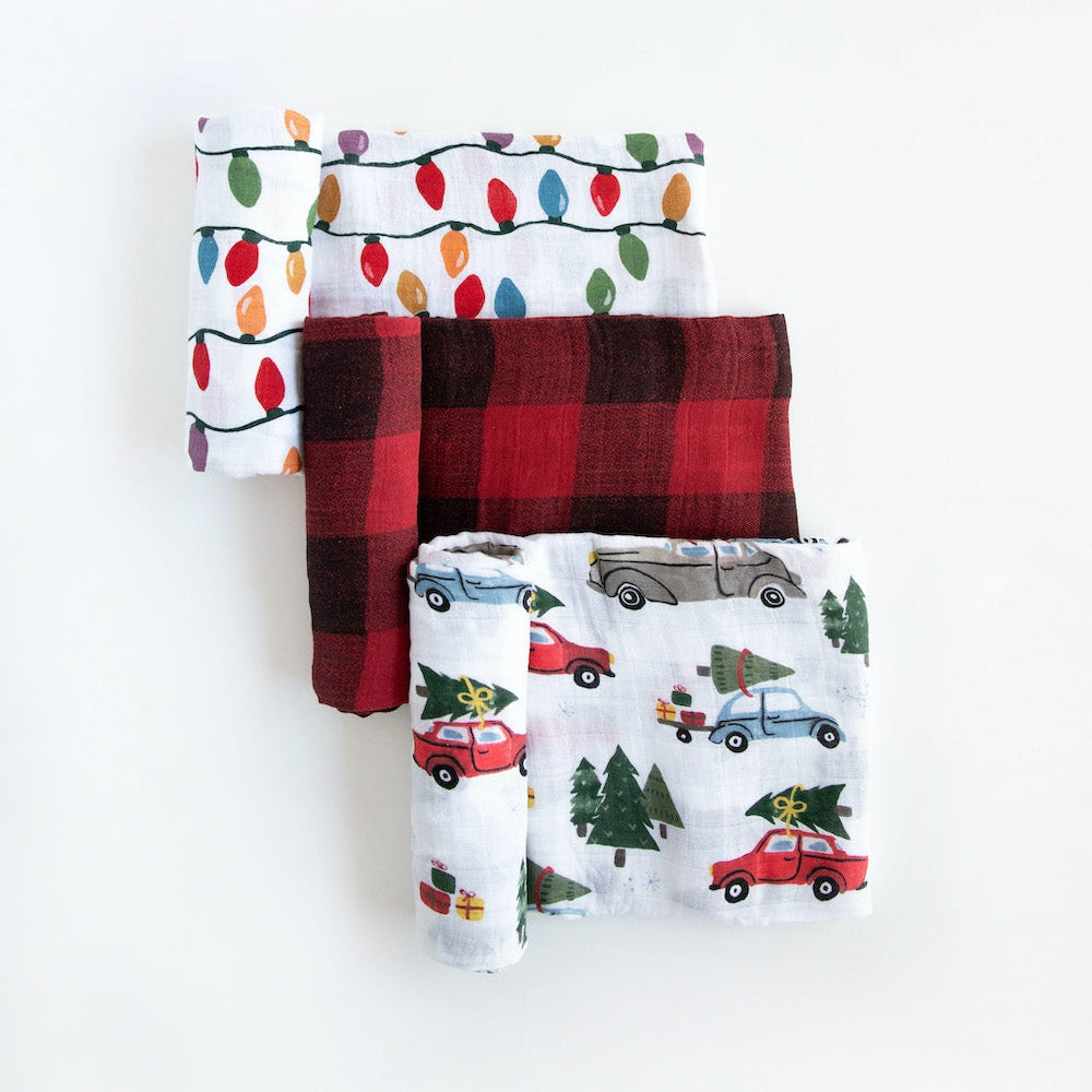 Little Unicorn Cotton Muslin Swaddle Blanket 3 Pack | Holiday Haul