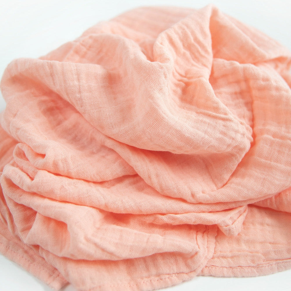 Little Unicorn Cotton Muslin Swaddle Blanket 3 Pack | Georgia Peach
