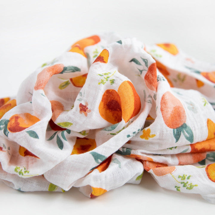 Little Unicorn Cotton Muslin Swaddle Blanket 3 Pack | Georgia Peach
