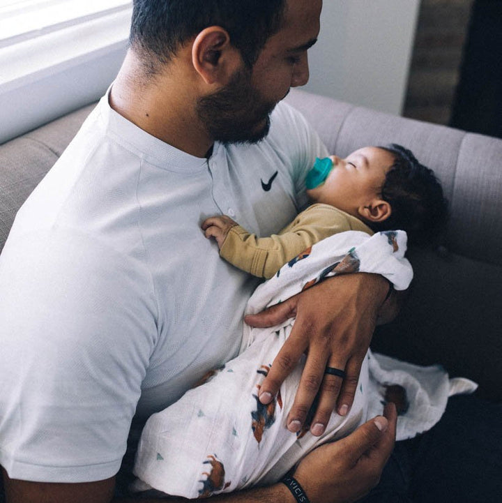 Little Unicorn Cotton Muslin Swaddle Blanket | Bison