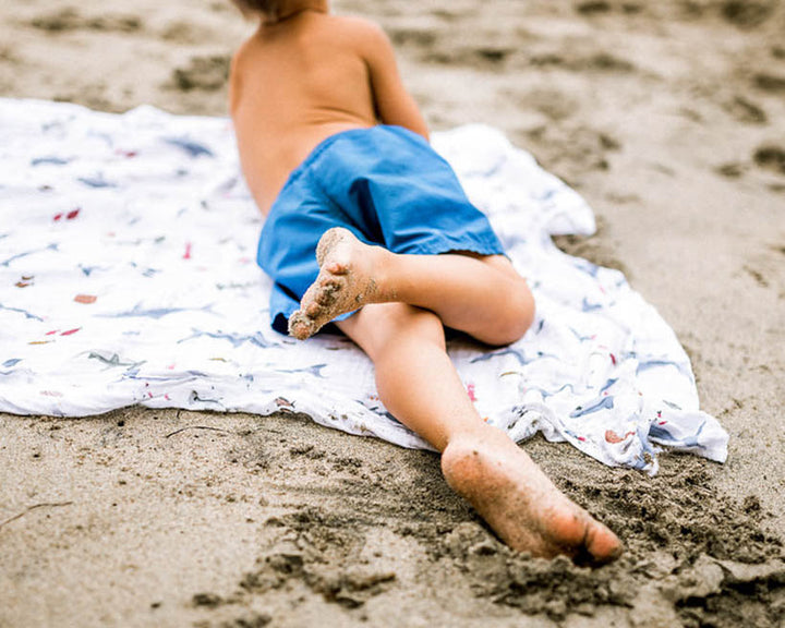 Little Unicorn Cotton Muslin Swaddle Blanket | Shark