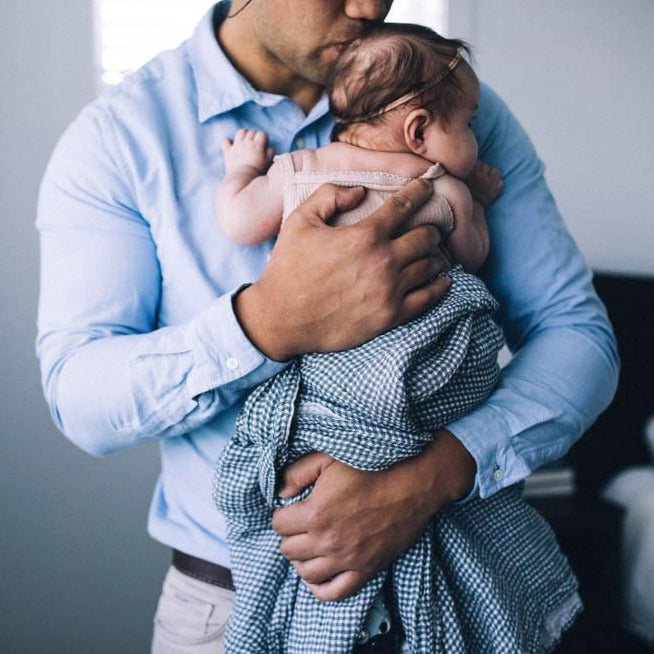 Little Unicorn Cotton Muslin Swaddle Blanket 3 Pack | Midnight Rose