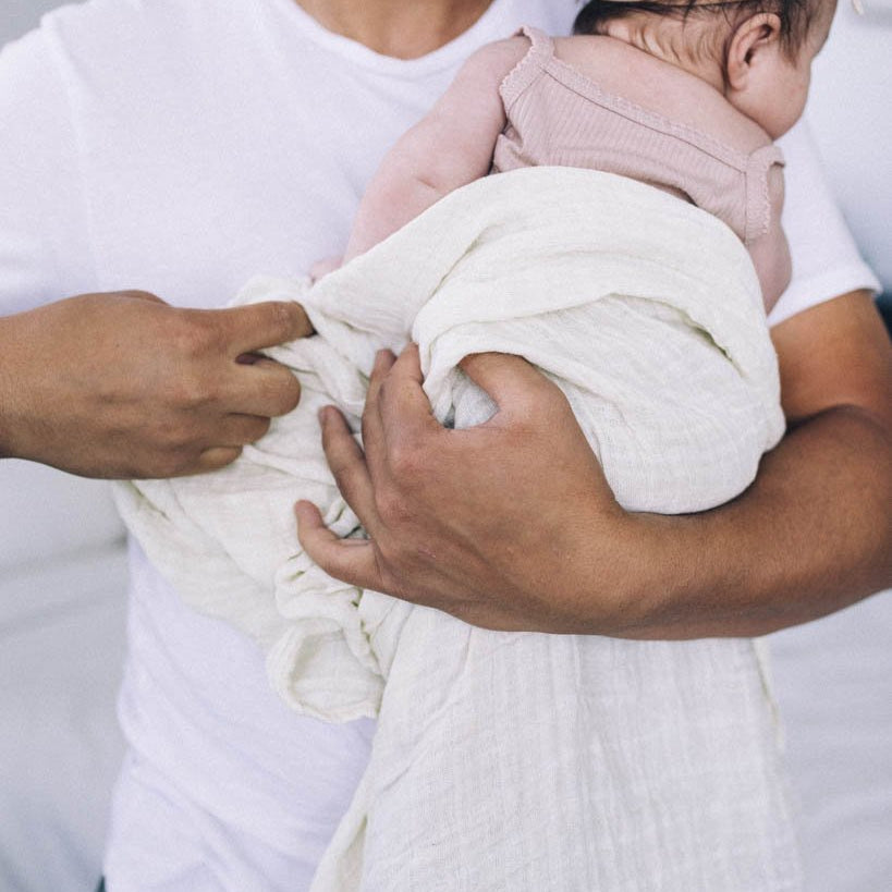 Little Unicorn Cotton Muslin Swaddle Blanket 3 Pack | Rose Petal