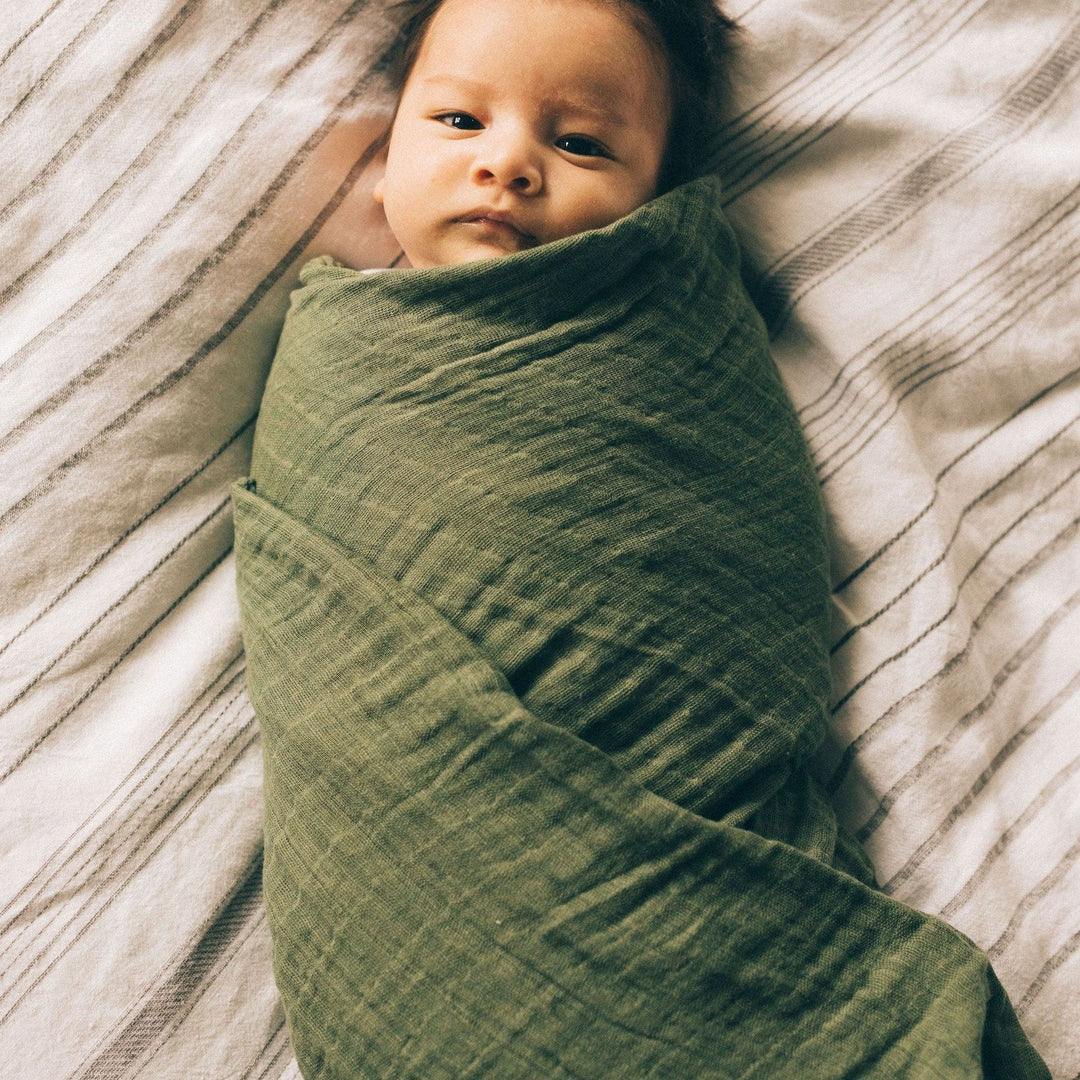 Little Unicorn Cotton Muslin Swaddle Blanket 3 Pack | Forest Friends 2