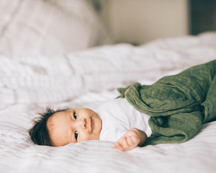 Little Unicorn Cotton Muslin Swaddle Blanket | Fern