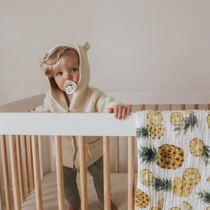 Little Unicorn Cotton Muslin Swaddle Blanket | Fresh Pineapple