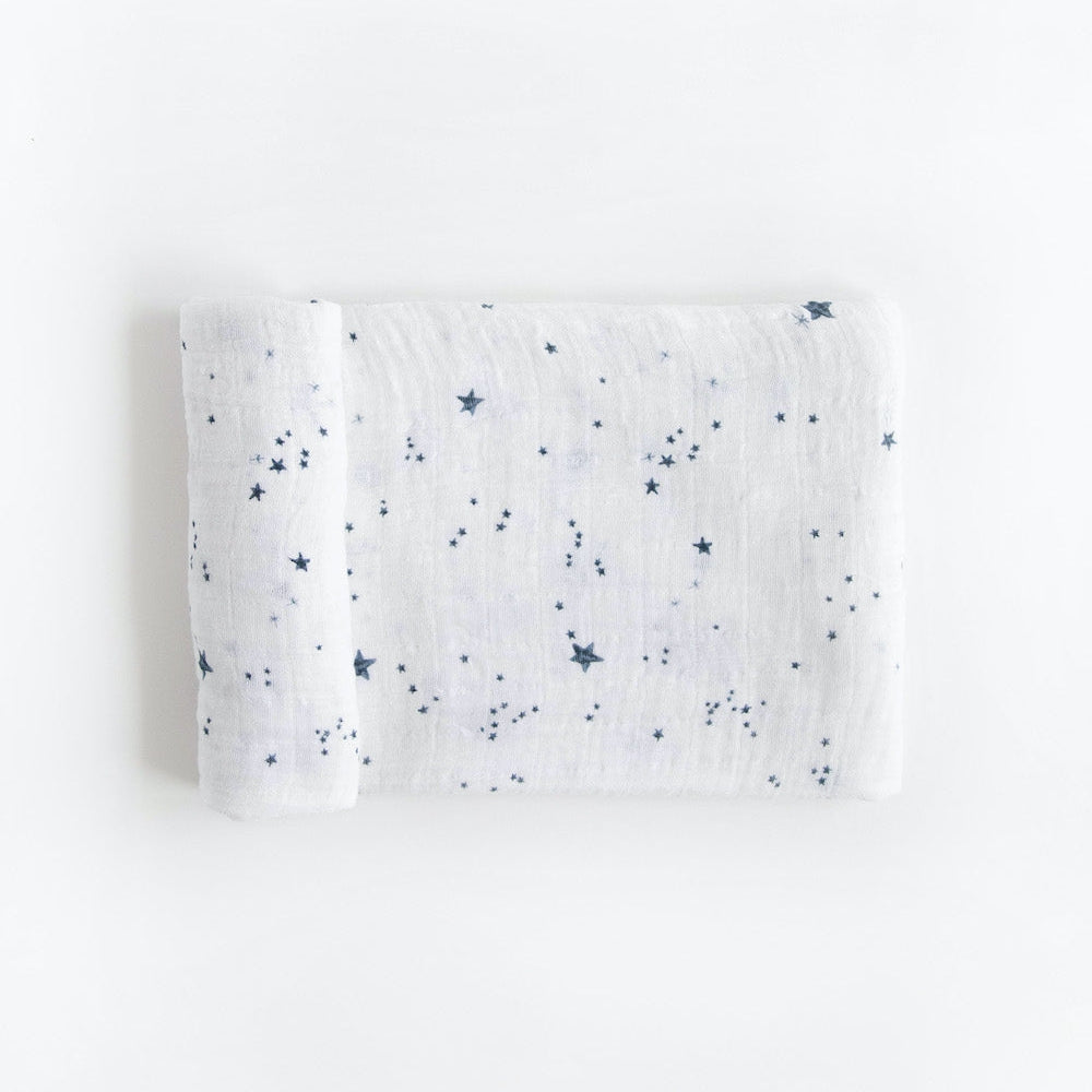 Little Unicorn Cotton Muslin Swaddle Blanket | Shooting Stars