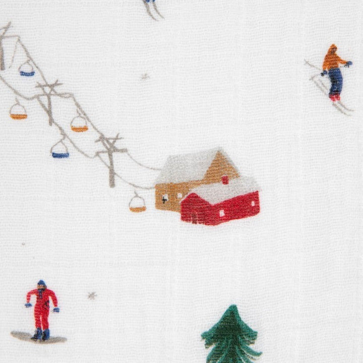 Little Unicorn Cotton Muslin Swaddle Blanket | Powder Party