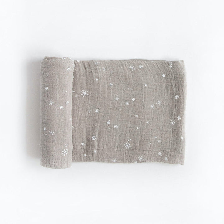 Little Unicorn Cotton Muslin Swaddle Blanket | Snow Flurries