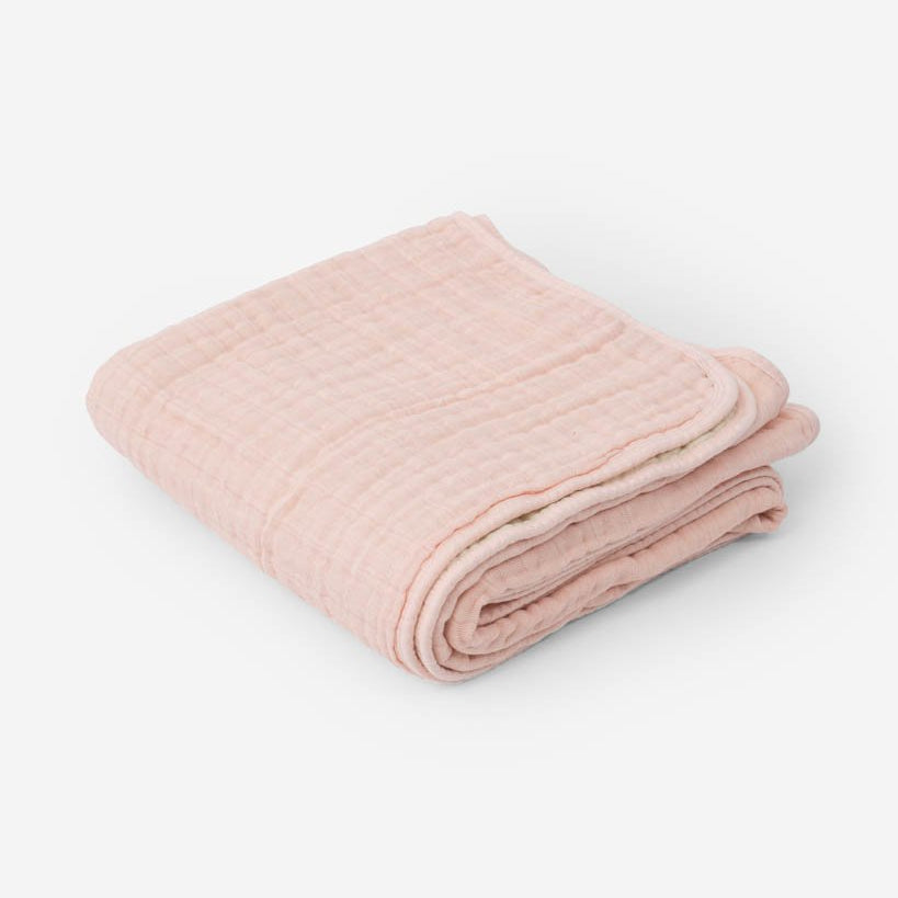 Little Unicorn Original Cotton Muslin Quilt | Rose Petal