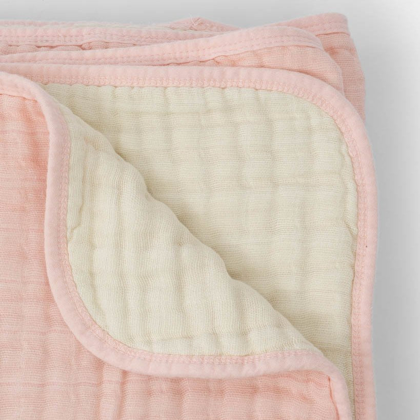 Little Unicorn Original Cotton Muslin Quilt | Rose Petal