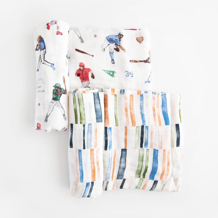 Little Unicorn Deluxe Muslin Swaddle Blanket 2 Pack | Home Run