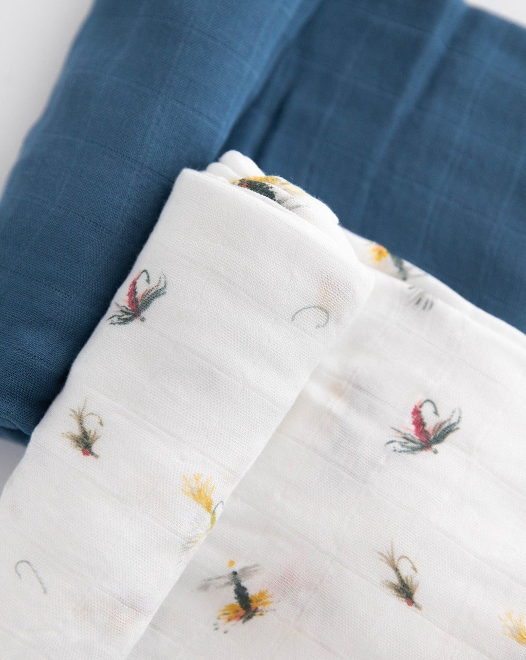 Little Unicorn Deluxe Muslin Swaddle Blanket 2 Pack | Gone Fishing 2