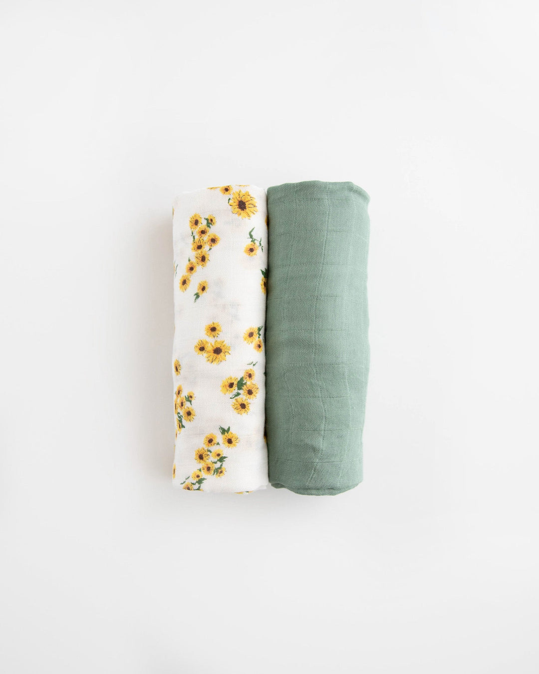 Little Unicorn Deluxe Muslin Swaddle Blanket 2 Pack | Ditsy Sunflower