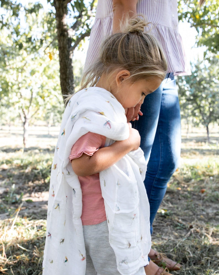 Little Unicorn Deluxe Muslin Swaddle Blanket 2 Pack | Gone Fishing 2