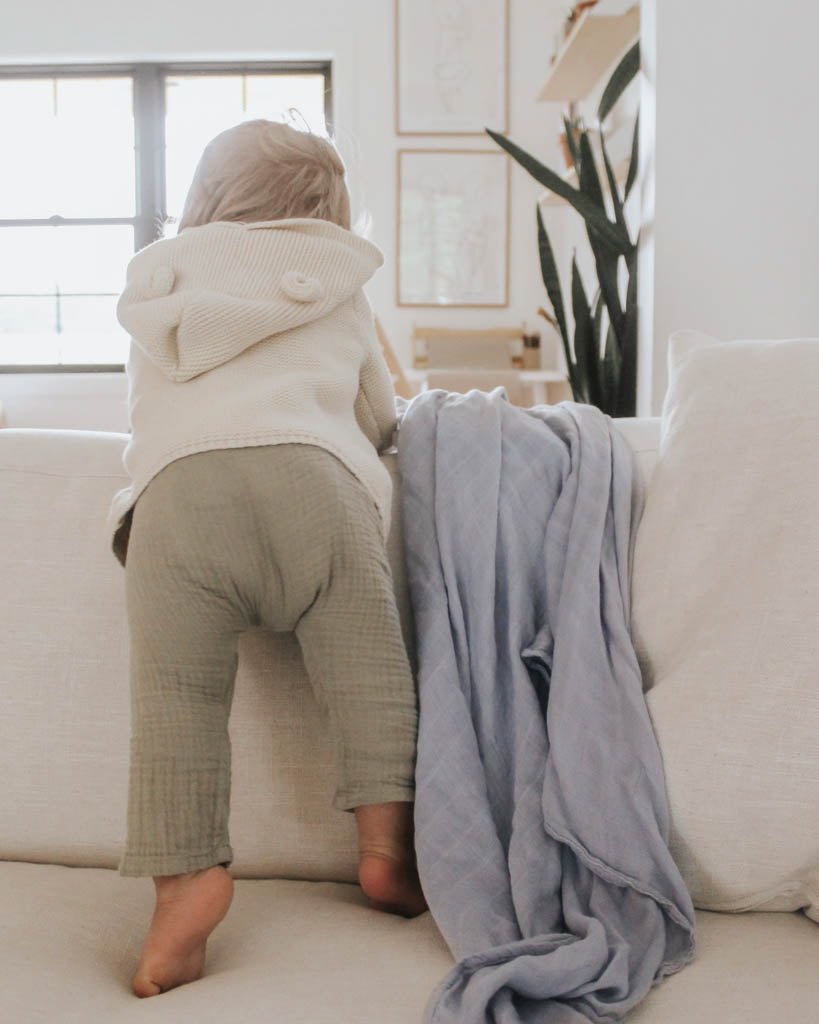 Little Unicorn Deluxe Muslin Swaddle Blanket | Lavender