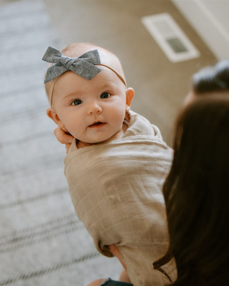 Little Unicorn Deluxe Muslin Swaddle Blanket | Oatmeal