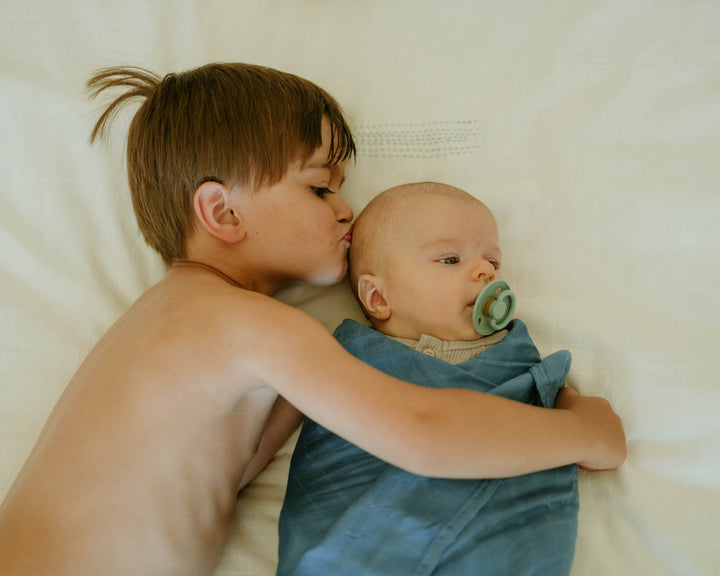 Little Unicorn Deluxe Muslin Swaddle Blanket | Blue Dusk