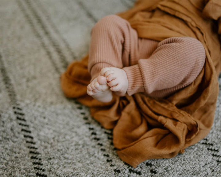 Little Unicorn Deluxe Muslin Swaddle Blanket 2 Pack | Caramel