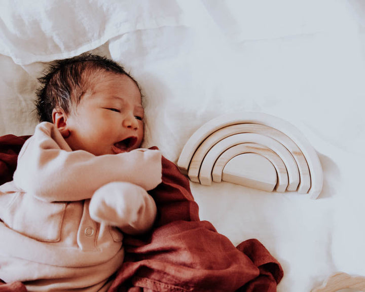 Little Unicorn Deluxe Muslin Swaddle Blanket | Dusty Maroon