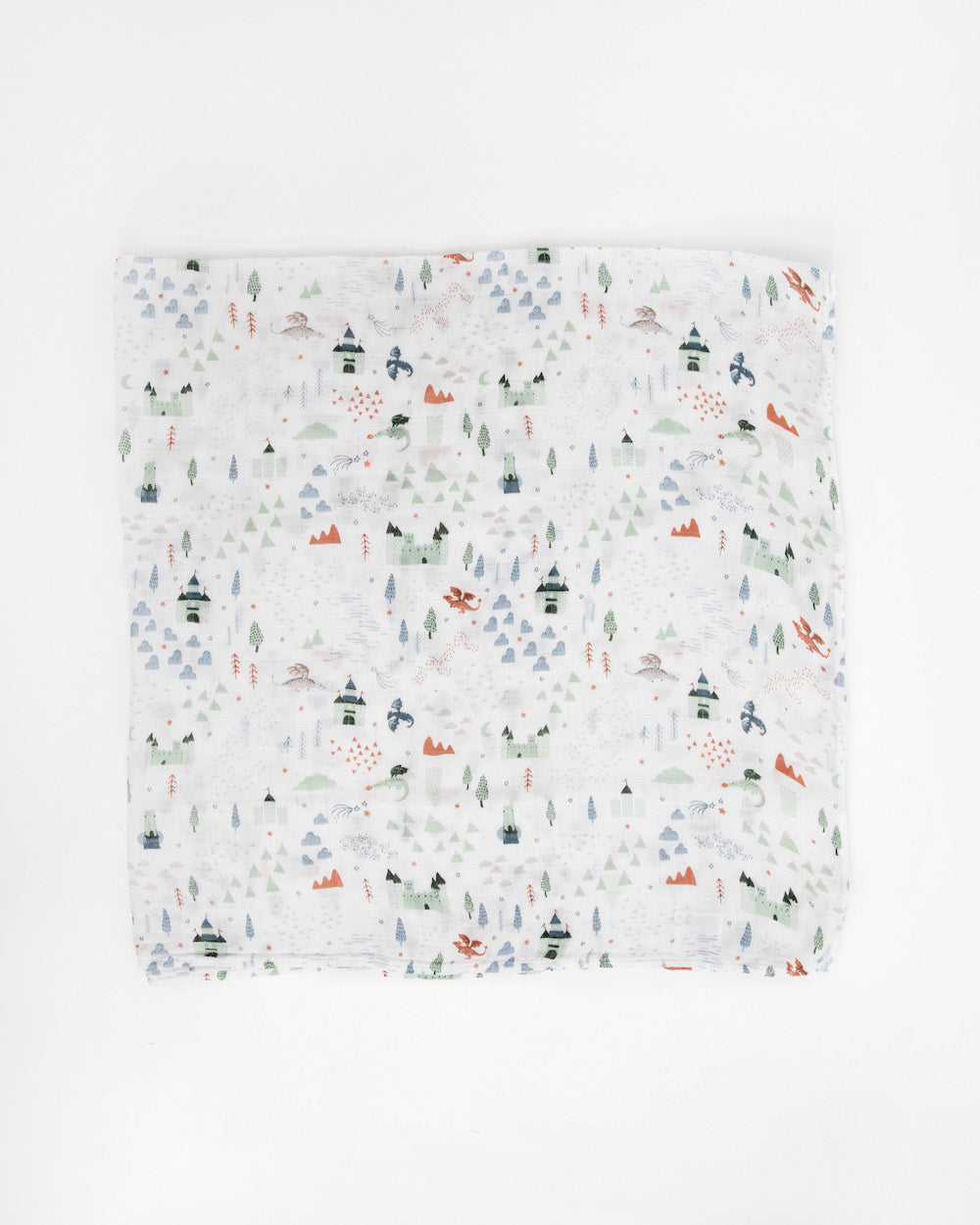 Little Unicorn Deluxe Muslin Swaddle Blanket 2 Pack | Dragon Days