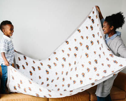 Little Unicorn Cotton Muslin Quilted Throw | Bison