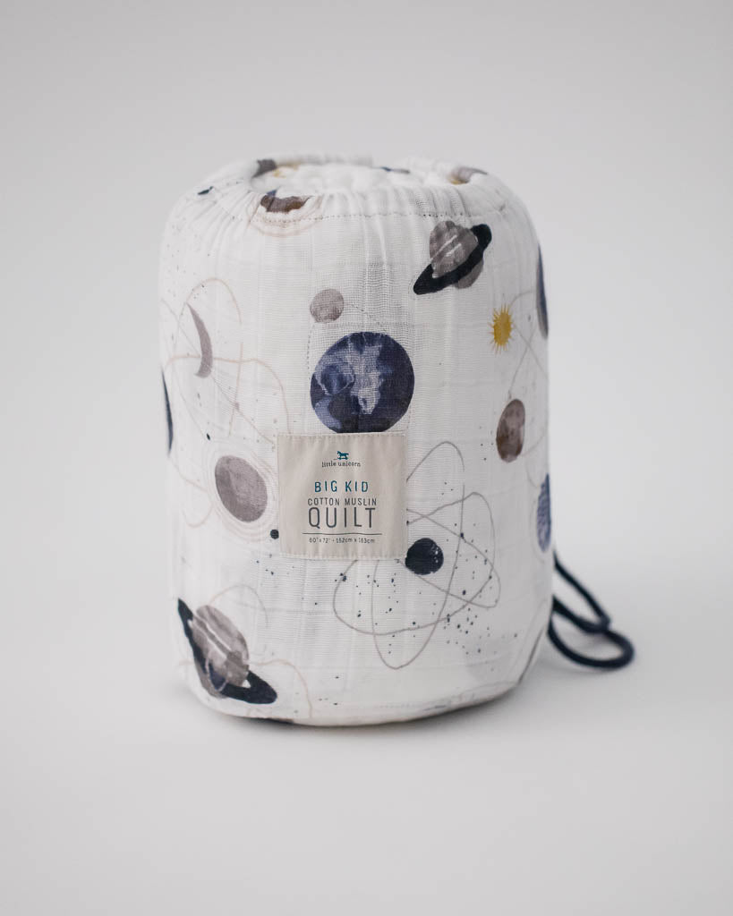 Little Unicorn Cotton Muslin Quilted Throw | Planetary
