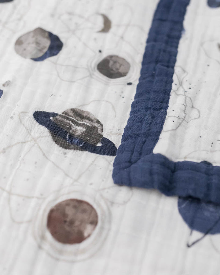 Little Unicorn Cotton Muslin Quilted Throw | Planetary