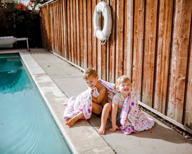 Little Unicorn Cotton Muslin Quilted Throw | Brain Freeze